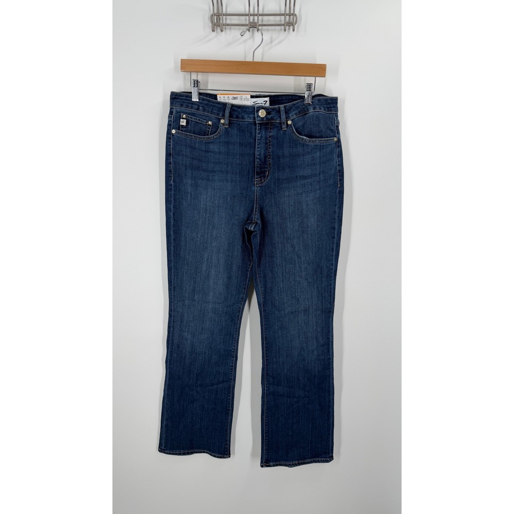 Seven7 Bootcut Jean Womens 12 Canyon Blue High Rise Slim Boot MY10240DE